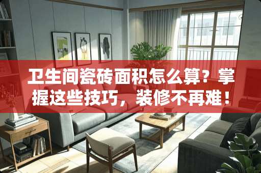 卫生间瓷砖面积怎么算？掌握这些技巧，装修不再难！卫生间瓷砖面积怎么算