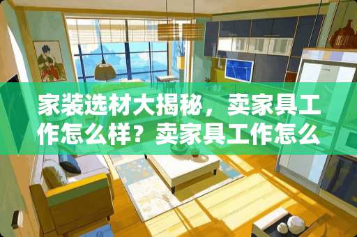 家装选材大揭秘，卖家具工作怎么样？卖家具工作怎么样