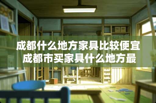 成都什么地方家具比较便宜 成都市买家具什么地方最实惠啊