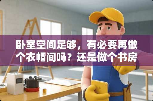 卧室空间足够，有必要再做个衣帽间吗？还是做个书房 除了榻榻米床，书房兼卧室怎么布置