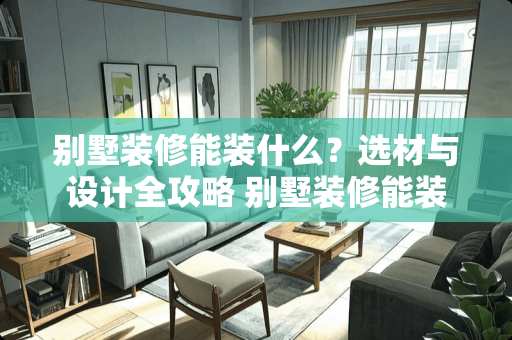 别墅装修能装什么？选材与设计全攻略 别墅装修能装什么