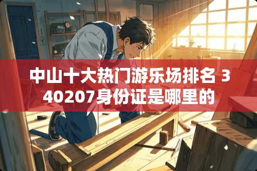 中山十大热门游乐场排名 340207***是哪里的 中山十大热门游乐场排名 340207***是哪里的