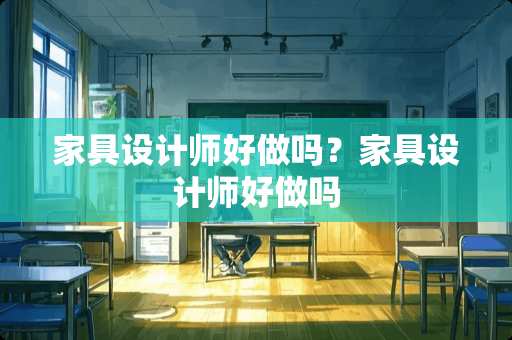 家具设计师好做吗？家具设计师好做吗