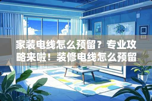 家装电线怎么预留？专业攻略来啦！装修电线怎么预留