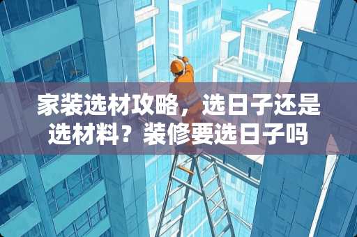 家装选材攻略，选日子还是选材料？装修要选日子吗
