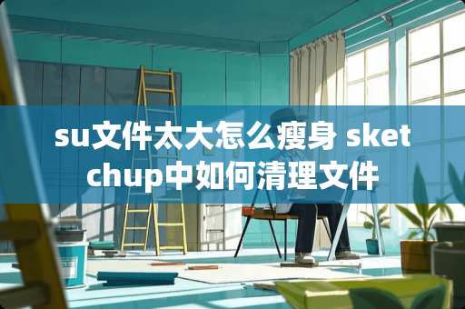 su文件太大怎么瘦身 sketchup中如何清理文件