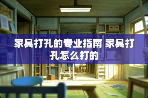 家具打孔的专业指南 家具打孔怎么打的