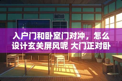 入户门和卧室门对冲，怎么设计玄关屏风呢 大门正对卧室门，中间连着狭长走廊，怎么设置玄关好