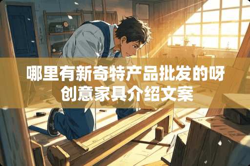 哪里有新奇特产品批发的呀 创意家具介绍文案