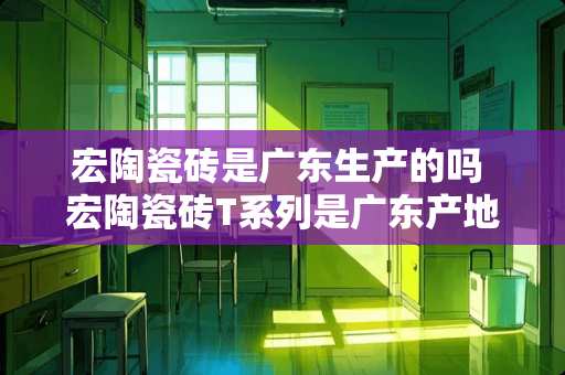 宏陶瓷砖是广东生产的吗 宏陶瓷砖T系列是广东产地吗