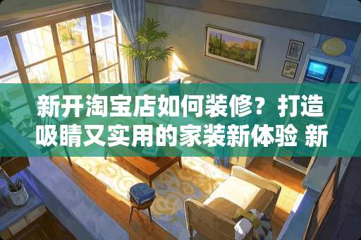 新开淘宝店如何装修？打造吸睛又实用的家装新体验 新开淘宝店怎么装修