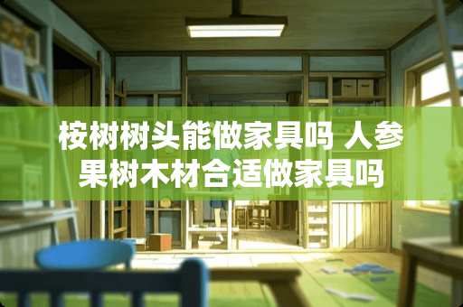 桉树树头能做家具吗 人参果树木材合适做家具吗