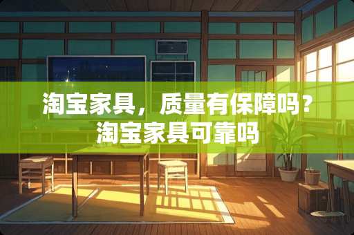 淘宝家具，质量有保障吗？淘宝家具可靠吗