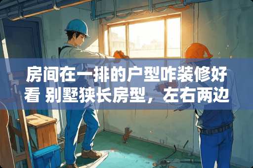 房间在一排的户型咋装修好看 别墅狭长房型，左右两边墙不能开窗，楼梯间又在中间，要布置4个差不多大的房间