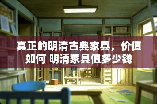 真正的明清古典家具，价值如何 明清家具值多少钱