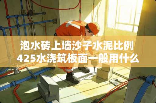 泡水砖上墙沙子水泥比例 425水浇筑板面一般用什么水泥？泥能贴瓷砖吗