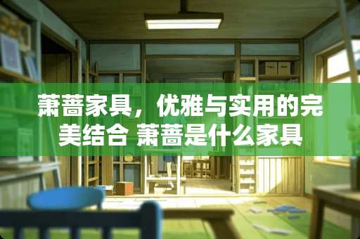 萧蔷家具，优雅与实用的完美结合 萧蔷是什么家具