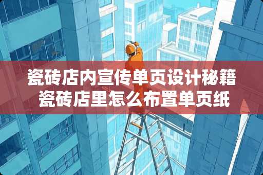 瓷砖店内宣传单页设计秘籍 瓷砖店里怎么布置单页纸