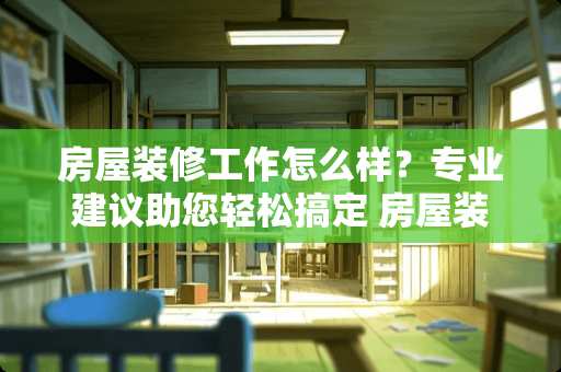 房屋装修工作怎么样？专业建议助您轻松搞定 房屋装修工作怎么样