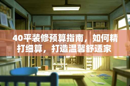 40平装修预算指南，如何精打细算，打造温馨舒适家 40平装修多少钱