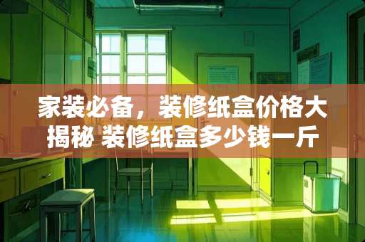 家装必备，装修纸盒价格大揭秘 装修纸盒多少钱一斤