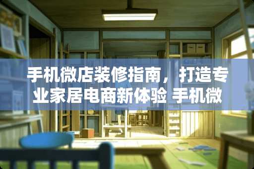 手机微店装修指南，打造专业家居电商新体验 手机微店怎么装修店铺