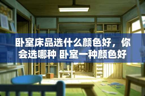 卧室床品选什么颜色好，你会选哪种 卧室一种颜色好看还是两种