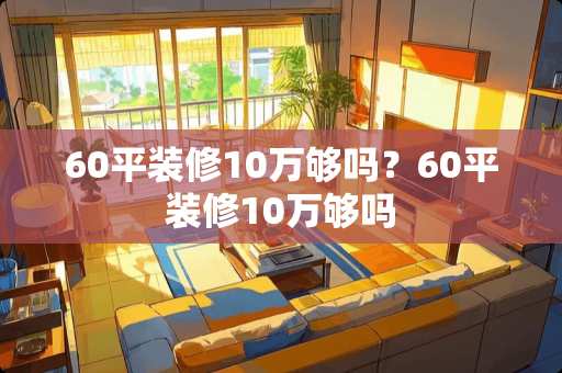 60平装修10万够吗？60平装修10万够吗