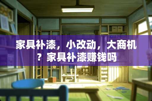 家具补漆，小改动，大商机？家具补漆赚钱吗