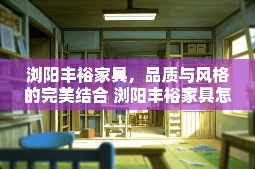 浏阳丰裕家具，品质与风格的完美结合 浏阳丰裕家具怎么样