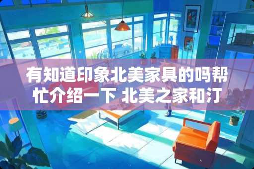 有知道印象北美家具的吗帮忙介绍一下 北美之家和汀西海岸家具哪个好