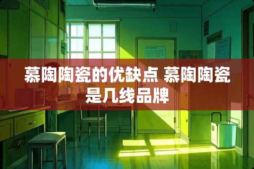 慕陶陶瓷的优缺点 慕陶陶瓷是几线品牌
