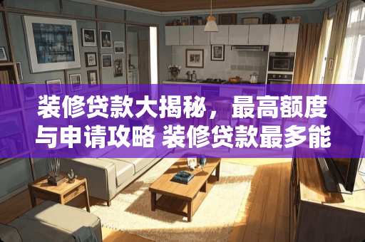 装修贷款大揭秘，最高额度与申请攻略 装修贷款最多能贷多少