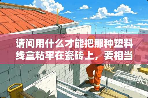 请问用什么才能把那种塑料线盒粘牢在瓷砖上，要相当牢固那种？