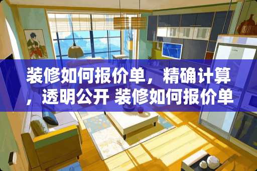 装修如何报价单，精确计算，透明公开 装修如何报价单