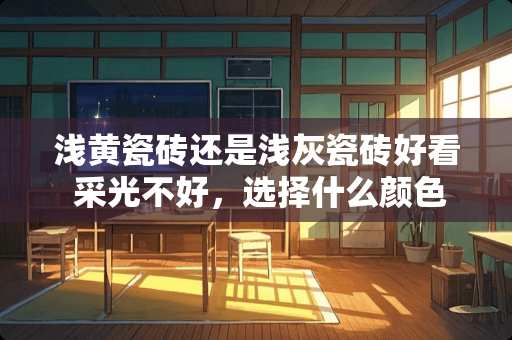 浅黄瓷砖还是浅灰瓷砖好看 采光不好，选择什么颜色的瓷砖比较的合适