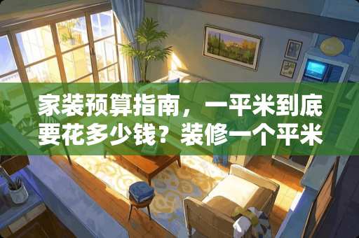家装预算指南，一平米到底要花多少钱？装修一个平米多少钱