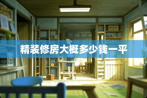 精装修房大概多少钱一平