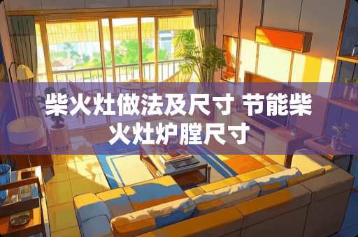 柴火灶做法及尺寸 节能柴火灶炉膛尺寸