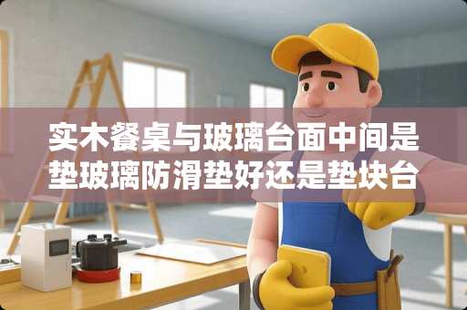 实木餐桌与玻璃台面中间是垫玻璃防滑垫好还是垫块台布好些 瓷砖橱柜台面怎么防滑