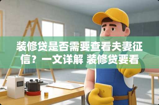 装修贷是否需要查看夫妻征信？一文详解 装修贷要看夫妻征信吗