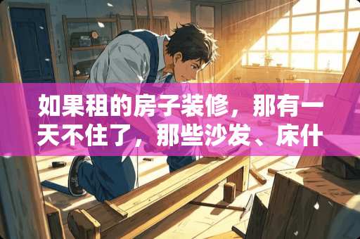 如果租的房子装修，那有一天不住了，那些沙发、床什么的，自己花钱买的怎么办 已经装修过的新房是出租好还是空置好