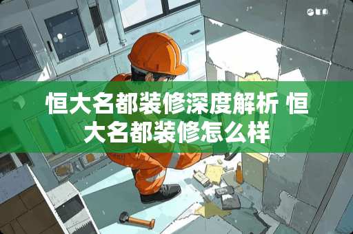 恒大名都装修深度解析 恒大名都装修怎么样