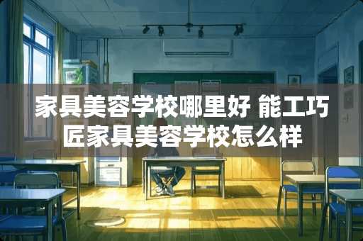 家具美容学校哪里好 能工巧匠家具美容学校怎么样