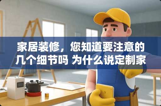 家居装修，您知道要注意的几个细节吗 为什么说定制家具优于装修公司打家具！到底哪个比较好啊
