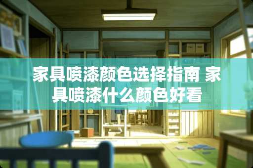 家具喷漆颜色选择指南 家具喷漆什么颜色好看