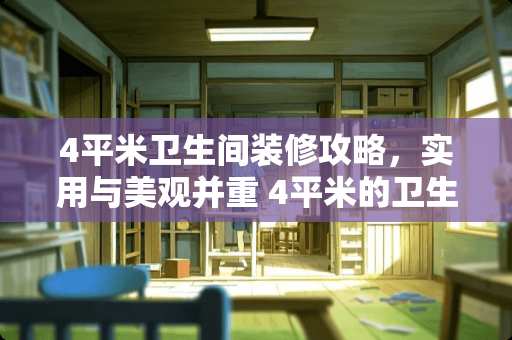 4平米卫生间装修攻略，实用与美观并重 4平米的卫生间怎么装修