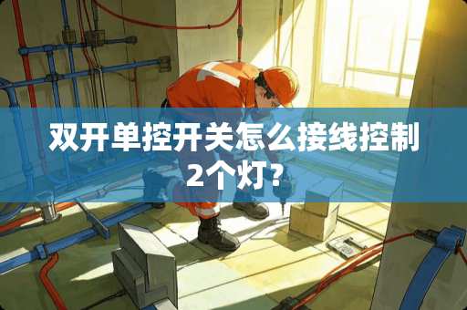 双开单控开关怎么接线控制2个灯？