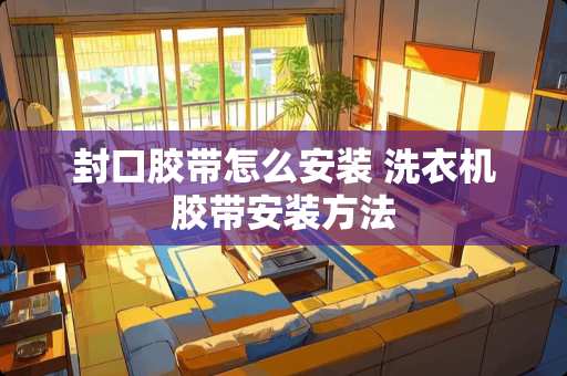 封口胶带怎么安装 洗衣机胶带安装方法