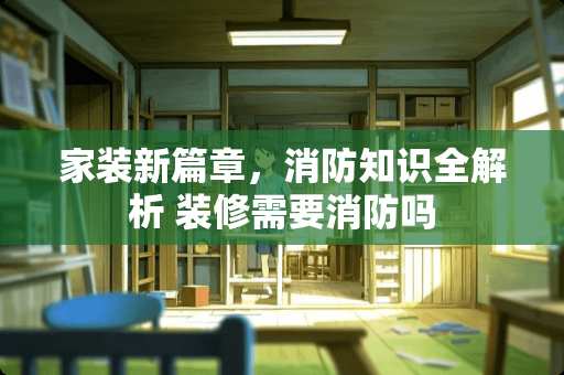 家装新篇章，消防知识全解析 装修需要消防吗